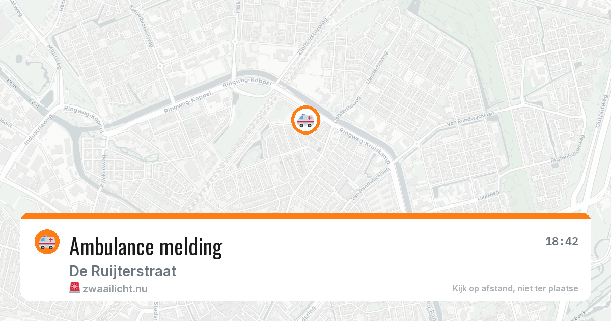 Ambulance melding — 24 mei 2026