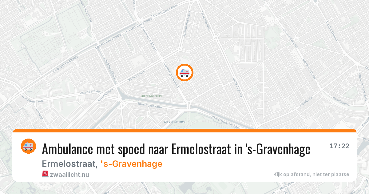 Ambulance met spoed naar Ermelostraat in 's-Gravenhage — 8 mei 2026
