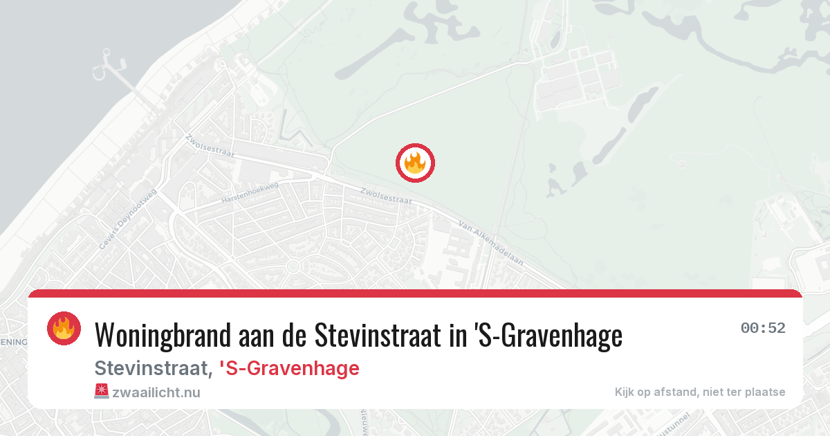 Woningbrand aan de Stevinstraat in 'S-Gravenhage — 29 apr 2026