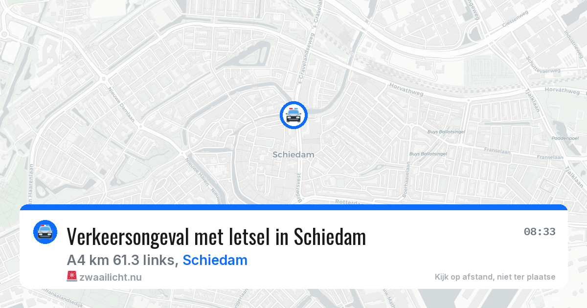 Verkeersongeval met letsel in Schiedam — 12 mei 2026