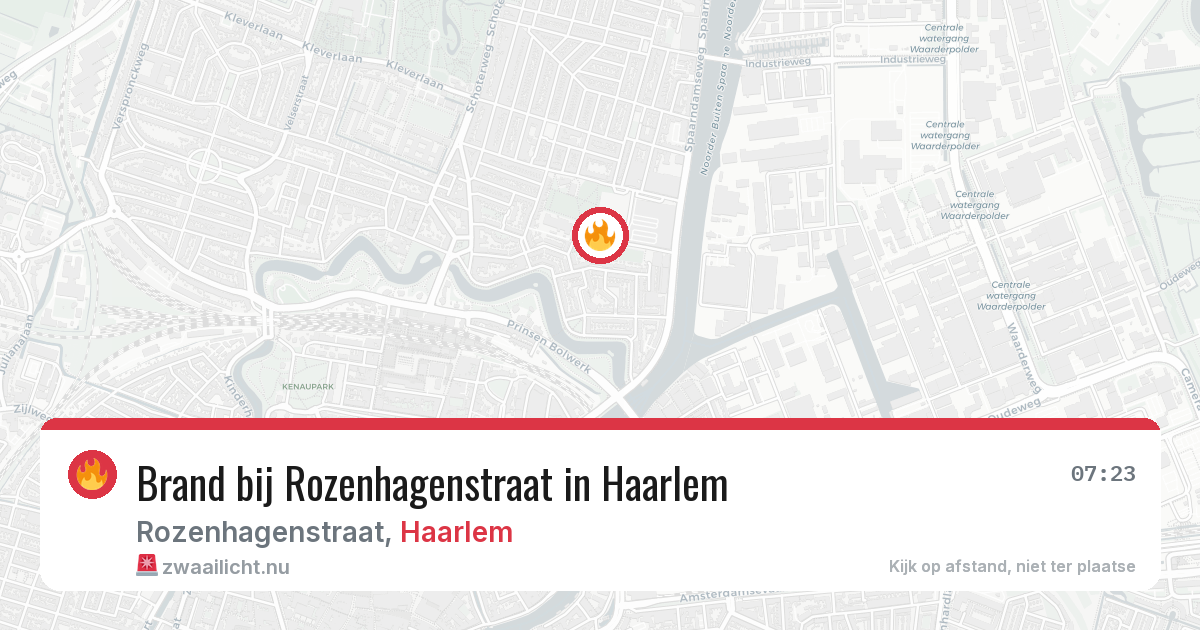 Brand bij Rozenhagenstraat in Haarlem — 30 mei 2026