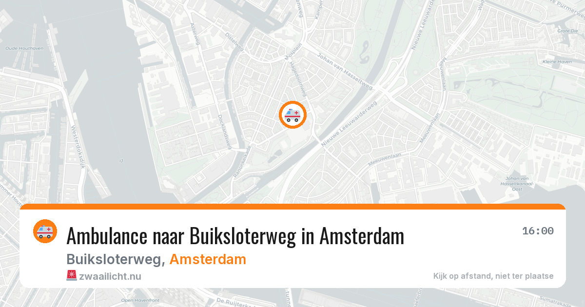 Ambulance naar Buiksloterweg in Amsterdam — 18 jul 2026