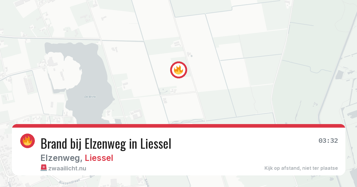 Brand bij Elzenweg in Liessel — 20 jul 2026