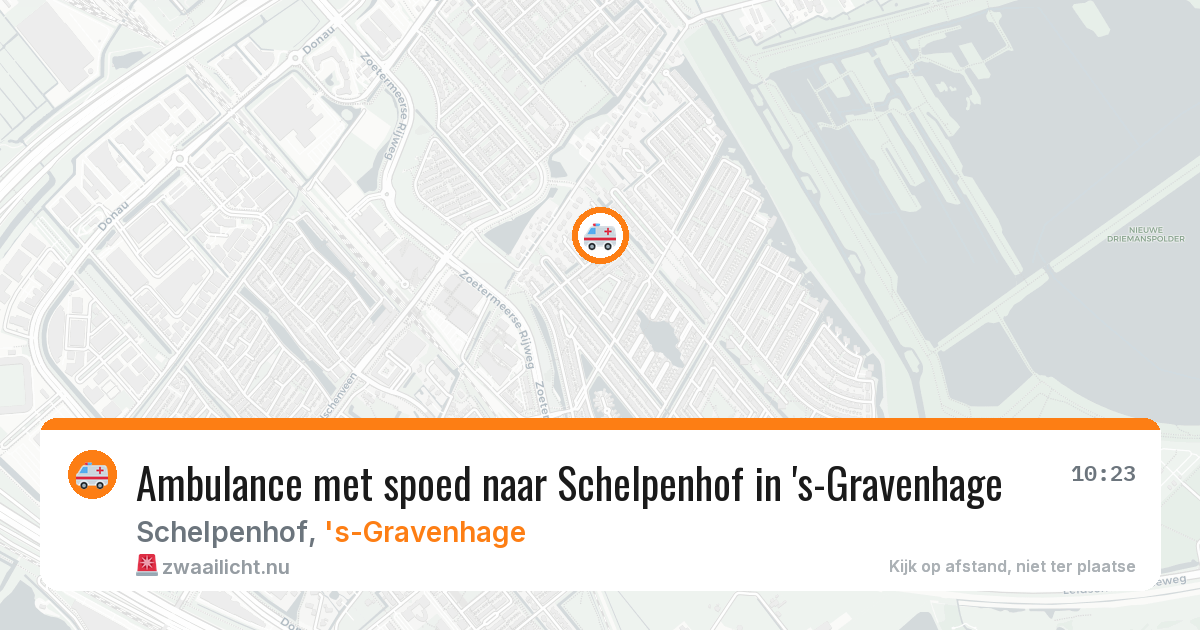 Ambulance met spoed naar Schelpenhof in 's-Gravenhage — 9 jun 2026