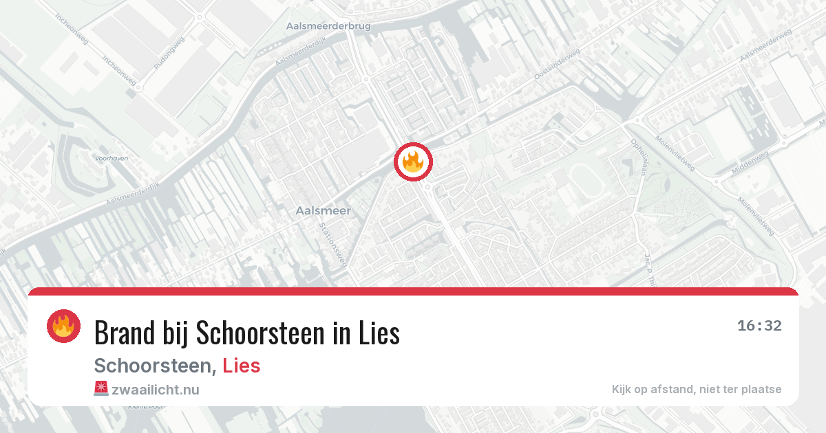 Brand bij Schoorsteen in Lies — 12 jun 2026
