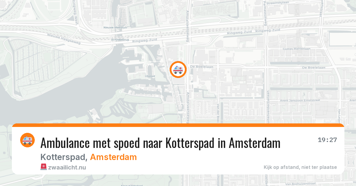 Ambulance met spoed naar Kotterspad in Amsterdam — 25 jul 2026