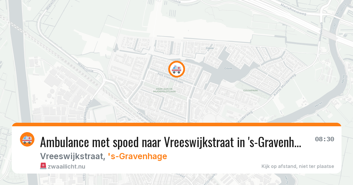 Ambulance met spoed naar Vreeswijkstraat in 's-Gravenhage — 24 feb 2026