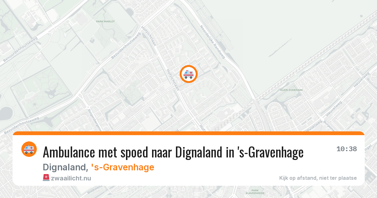 Ambulance met spoed naar Dignaland in 's-Gravenhage — 10 jul 2026