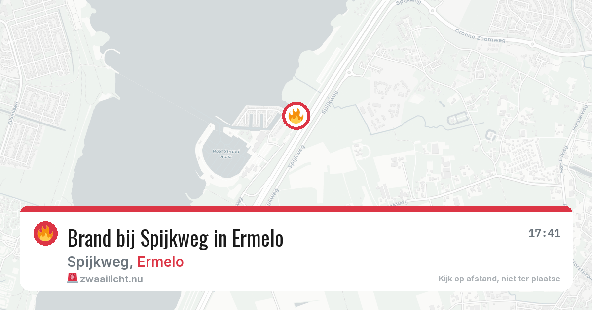 Brand bij Spijkweg in Ermelo — 22 mrt 2026