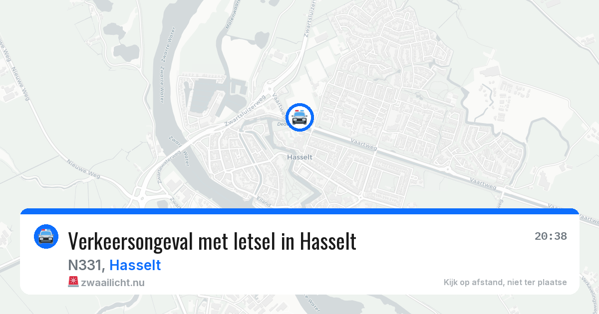 Verkeersongeval met letsel in Hasselt — 25 mrt 2026