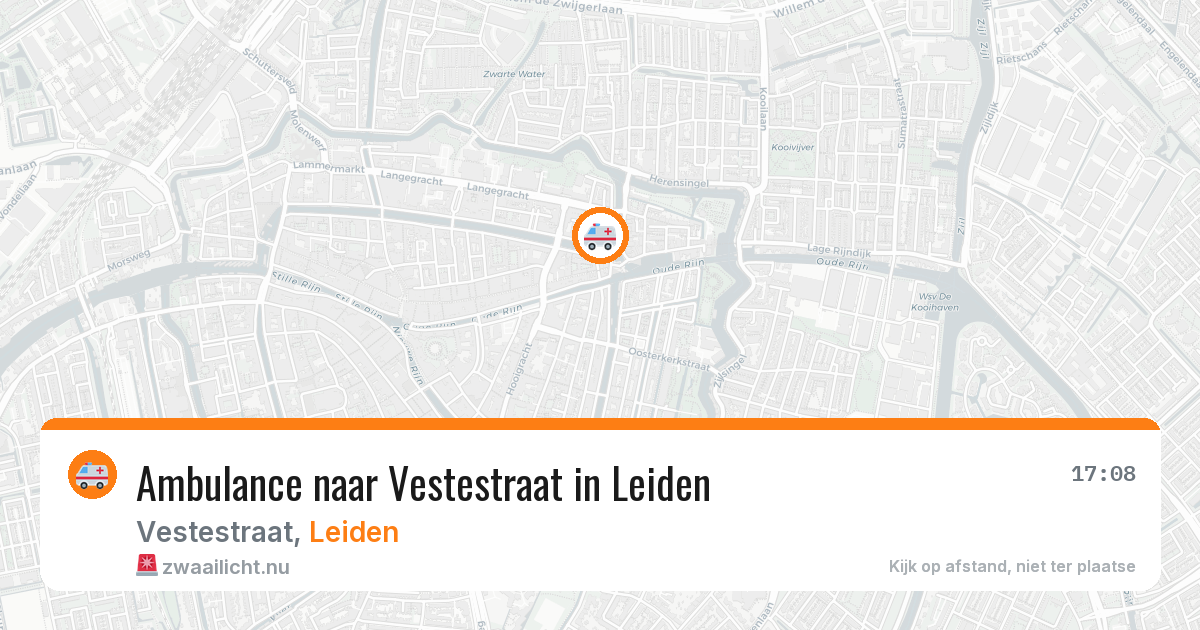 Ambulance naar Vestestraat in Leiden — 6 jun 2026