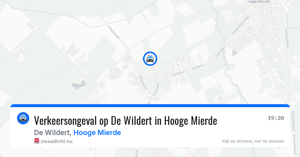 Verkeersongeval op De Wildert in Hooge Mierde — 28 mei 2026