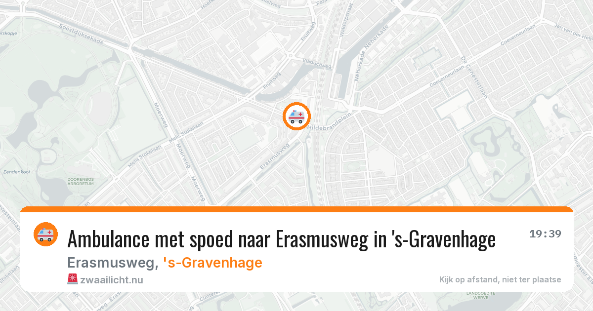 Ambulance met spoed naar Erasmusweg in 's-Gravenhage — 19 mrt 2026