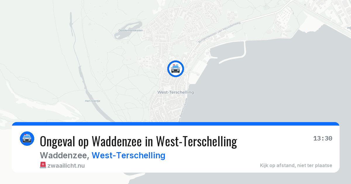Ongeval op Waddenzee in West-Terschelling — 16 jun 2026