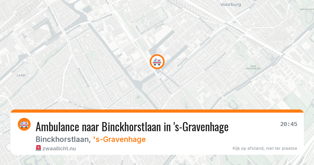 Ambulance naar Binckhorstlaan in 's-Gravenhage — 26 mrt 2026