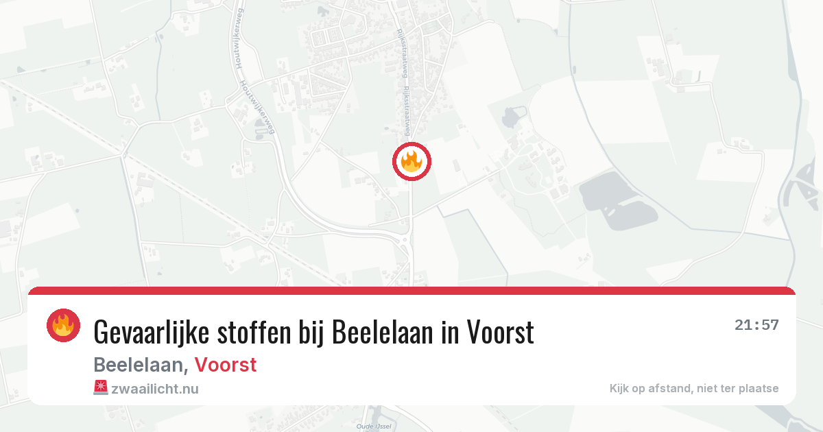 Gevaarlijke stoffen bij Beelelaan in Voorst — 4 jun 2026