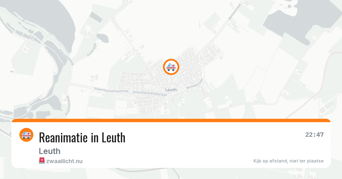 Reanimatie in Leuth — 14 mrt 2026