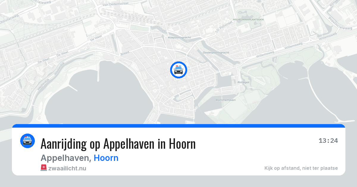 Aanrijding op Appelhaven in Hoorn — 20 jul 2026