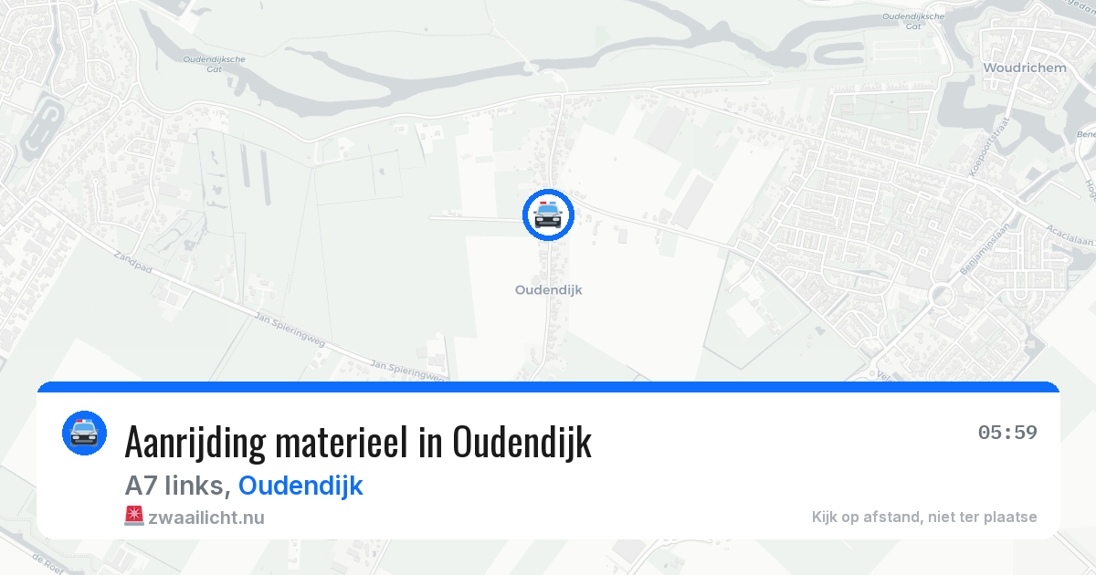 Aanrijding materieel in Oudendijk — 20 mei 2026