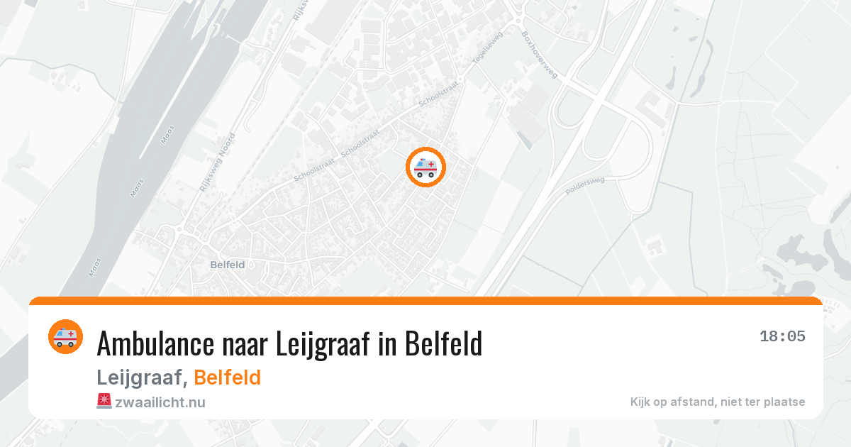 Ambulance naar Leijgraaf in Belfeld — 1 jun 2026