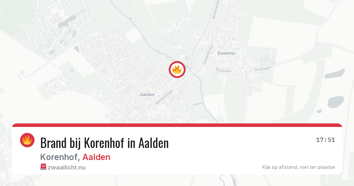Brand bij Korenhof in Aalden — 7 jun 2026