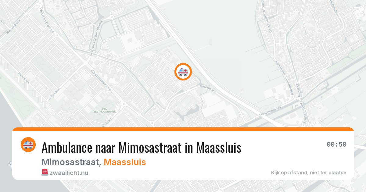Ambulance naar Mimosastraat in Maassluis — 27 apr 2026