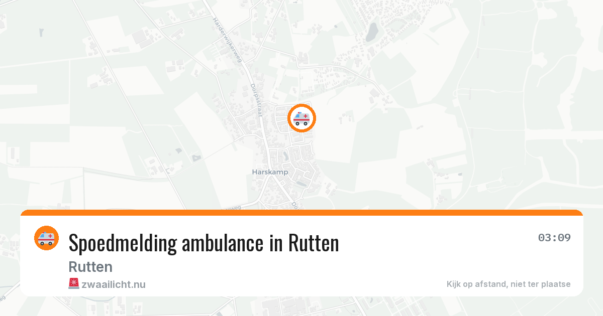 Spoedmelding ambulance in Rutten — 21 jan 2026