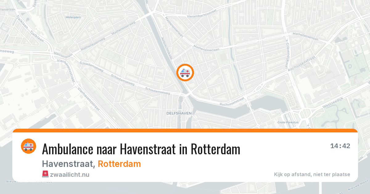 Ambulance naar Havenstraat in Rotterdam — 21 mei 2026