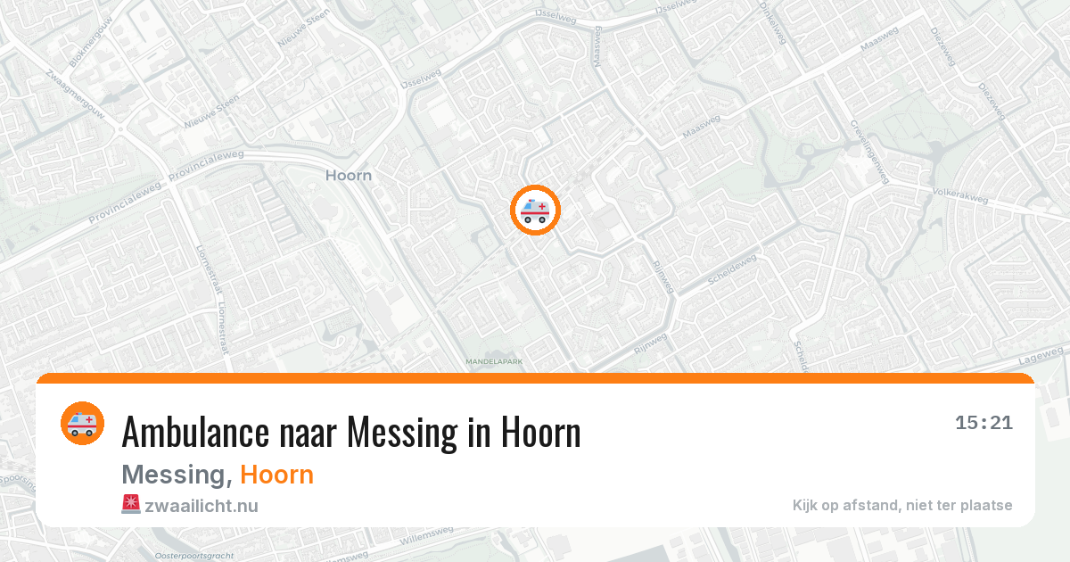 Ambulance naar Messing in Hoorn — 4 apr 2026