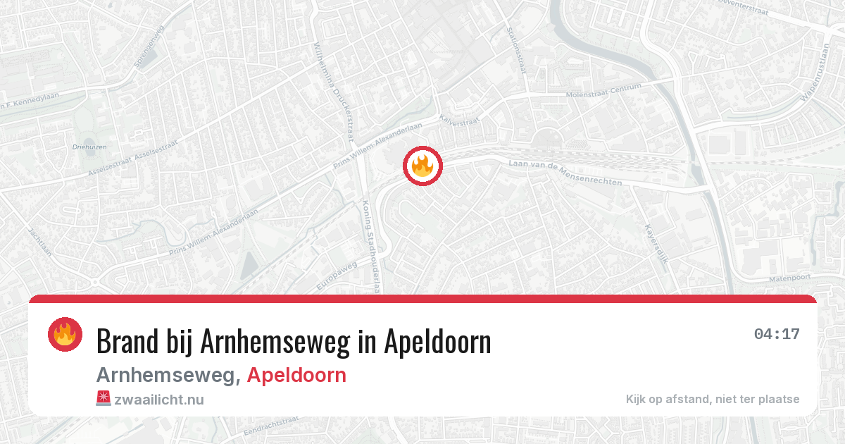Brand bij Arnhemseweg in Apeldoorn — 18 apr 2026