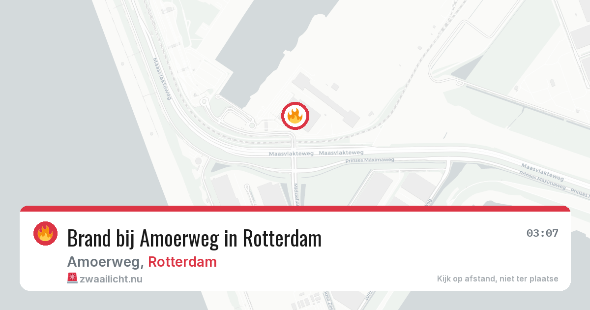 Brand bij Amoerweg in Rotterdam — 18 jul 2026