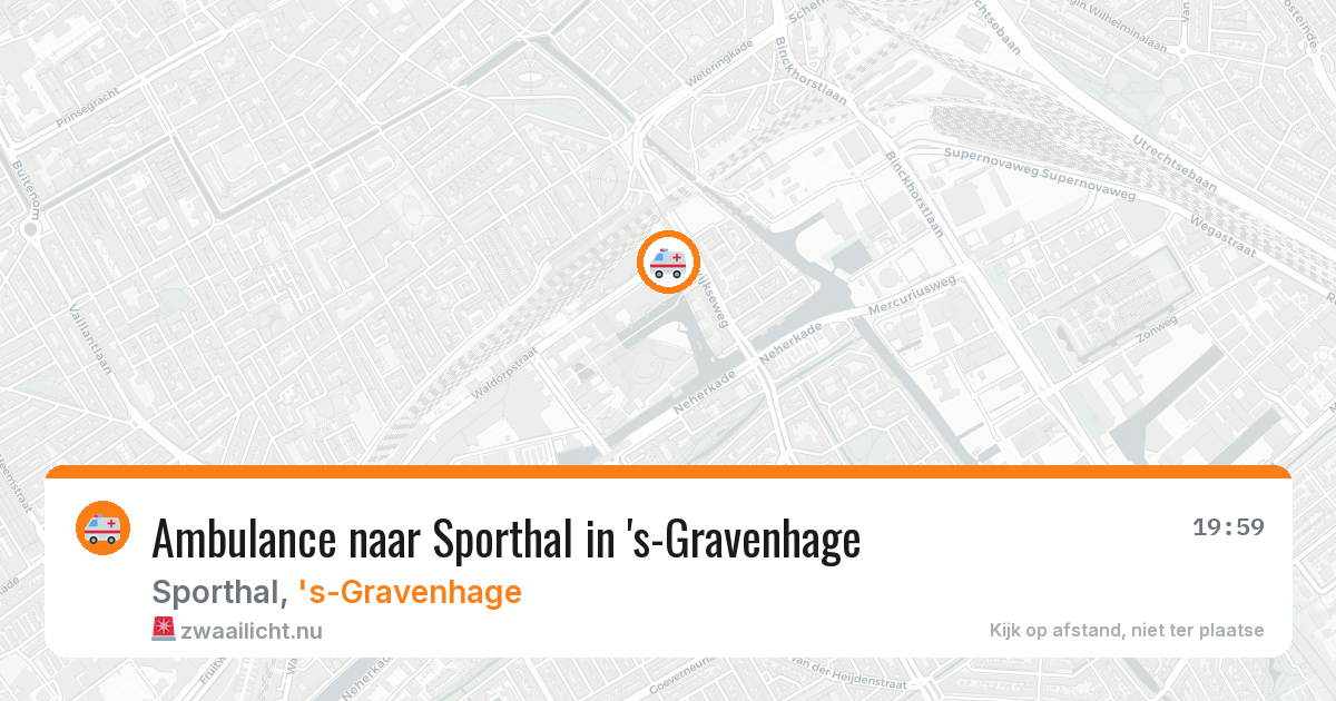 Ambulance naar Sporthal in 's-Gravenhage — 22 jul 2026