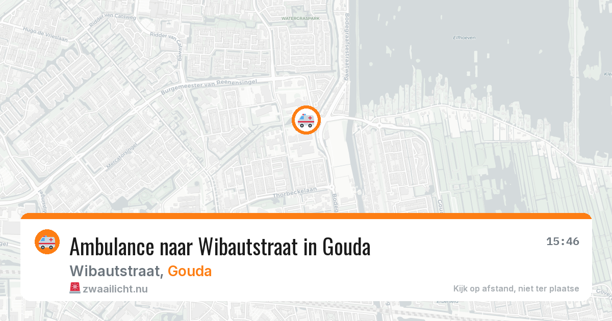 Ambulance naar Wibautstraat in Gouda — 19 mei 2026