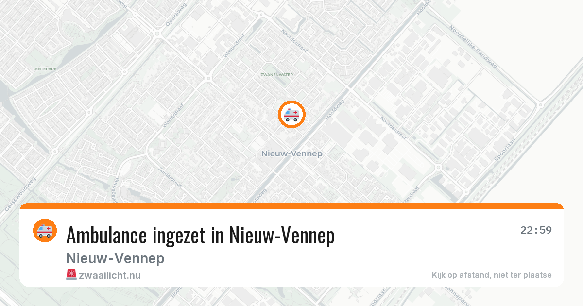 Ambulance ingezet in Nieuw-Vennep — 2 jun 2026