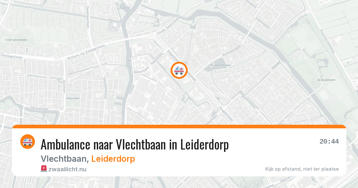 Ambulance naar Vlechtbaan in Leiderdorp — 20 jul 2026