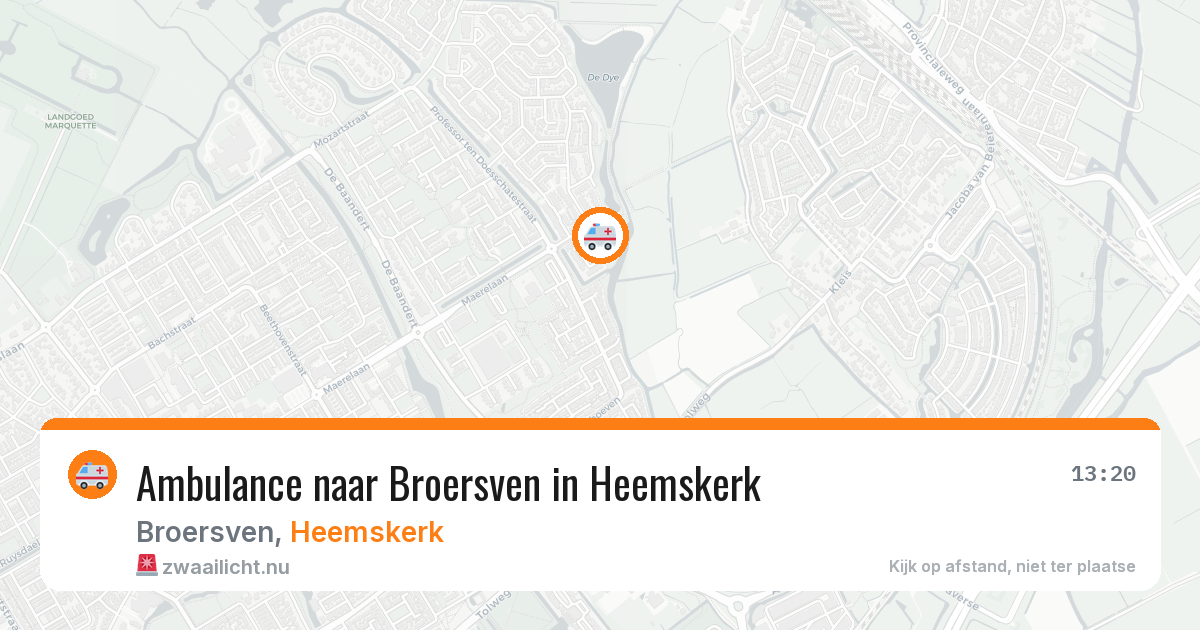 Ambulance naar Broersven in Heemskerk — 9 jul 2026