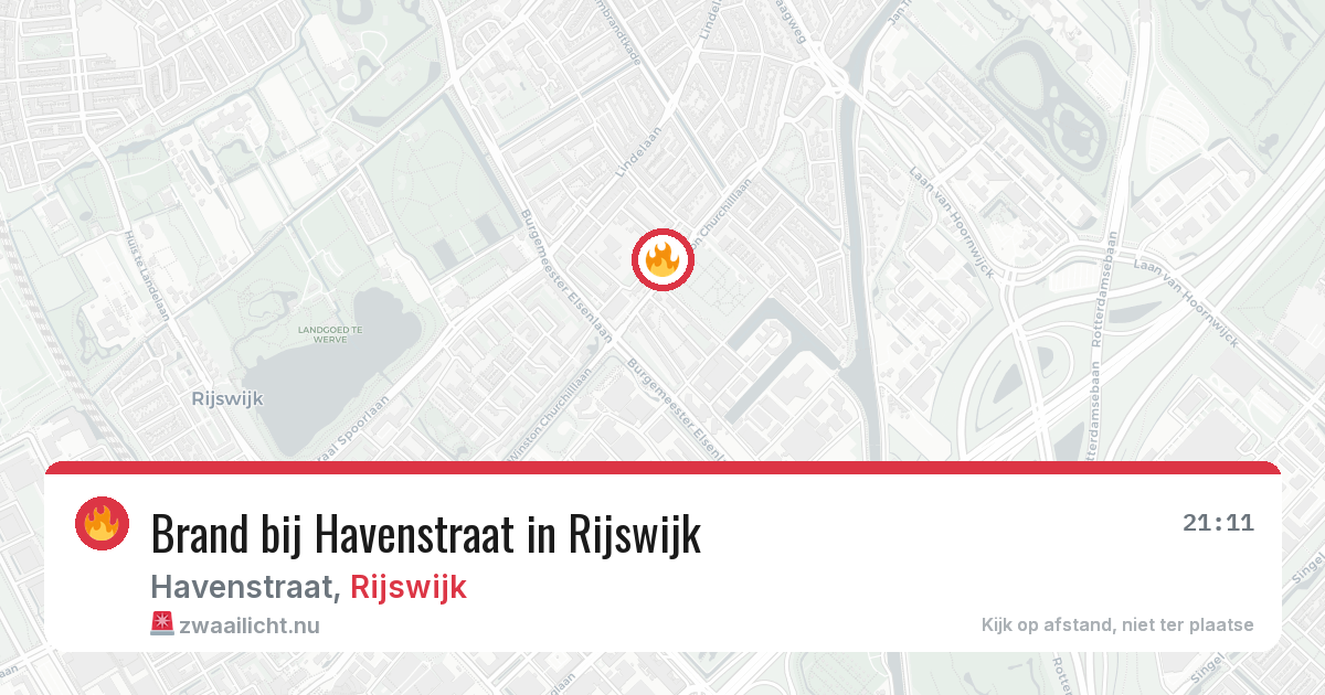 Brand bij Havenstraat in Rijswijk — 14 jul 2026
