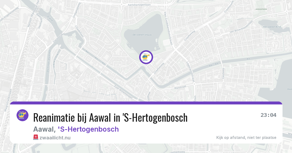 Reanimatie bij Aawal in 'S-Hertogenbosch — 25 jul 2026