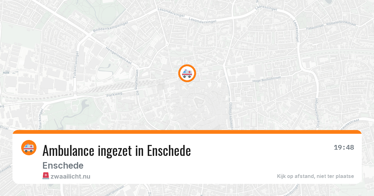 Ambulance ingezet in Enschede — 24 jul 2026