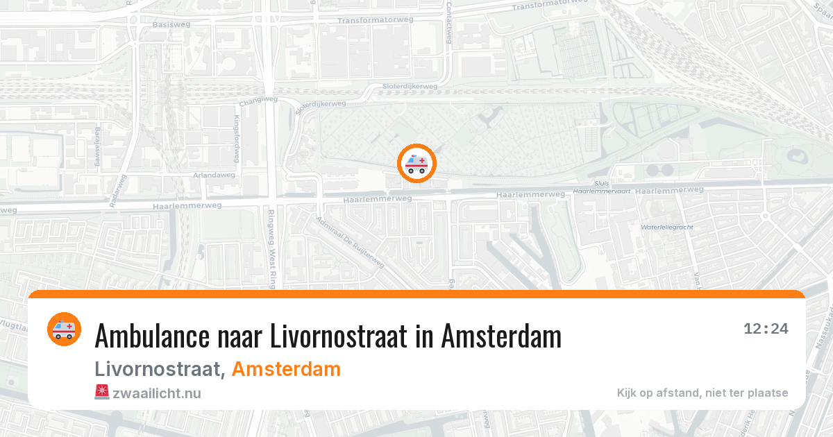 Ambulance naar Livornostraat in Amsterdam — 5 mei 2026