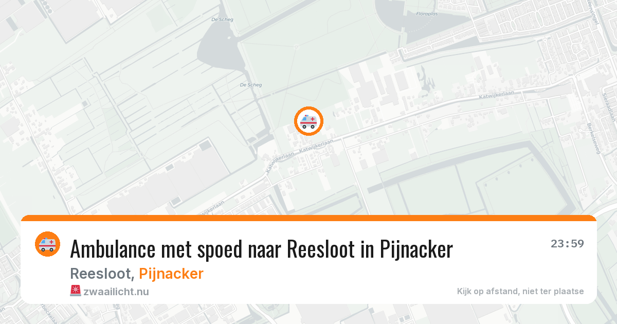 Ambulance met spoed naar Reesloot in Pijnacker — 6 mei 2026