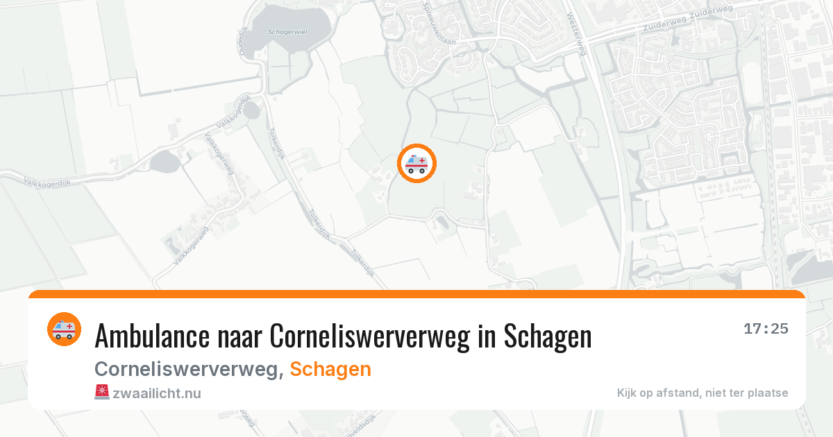 Ambulance naar Corneliswerverweg in Schagen — 26 jul 2026