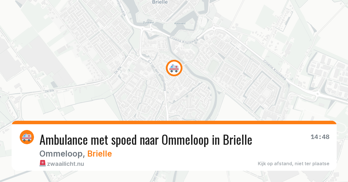 Ambulance met spoed naar Ommeloop in Brielle — 23 mrt 2026