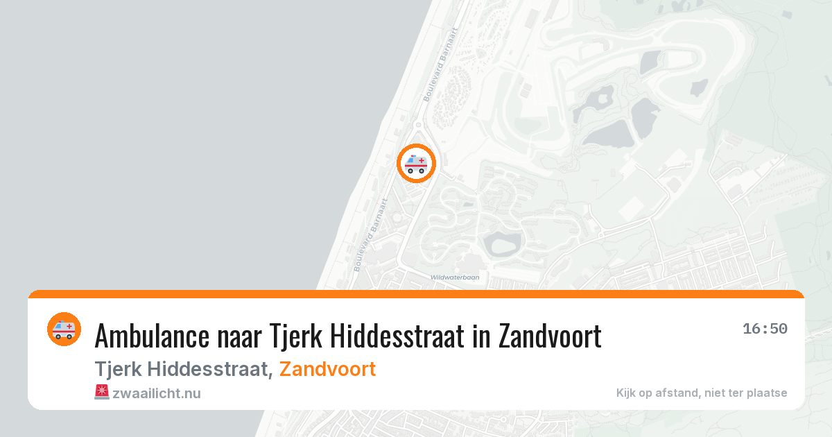 Ambulance naar Tjerk Hiddesstraat in Zandvoort — 21 jul 2026