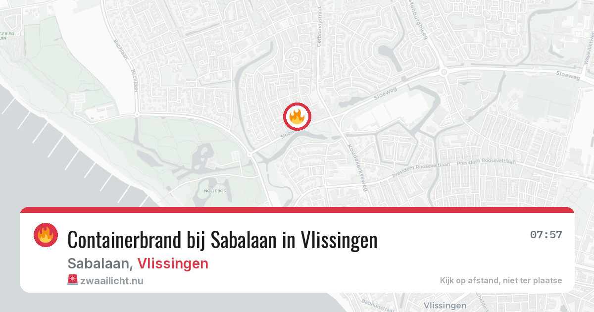 Containerbrand bij Sabalaan in Vlissingen — 2 mei 2026