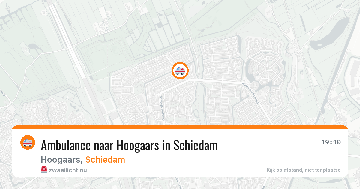 Ambulance naar Hoogaars in Schiedam — 11 jul 2026