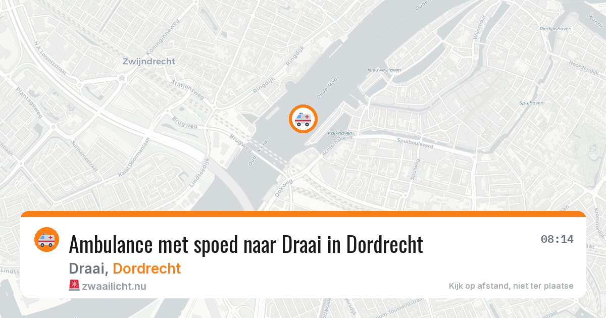 Ambulance met spoed naar Draai in Dordrecht — 31 mei 2026