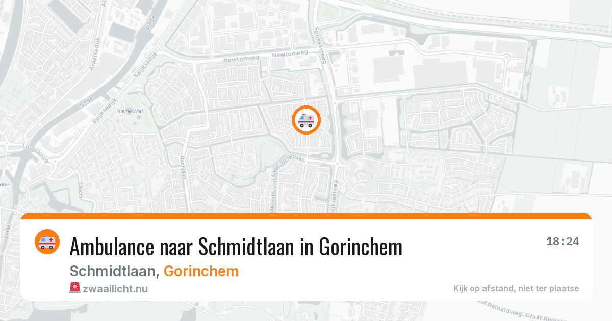 Ambulance naar Schmidtlaan in Gorinchem — 25 jul 2026