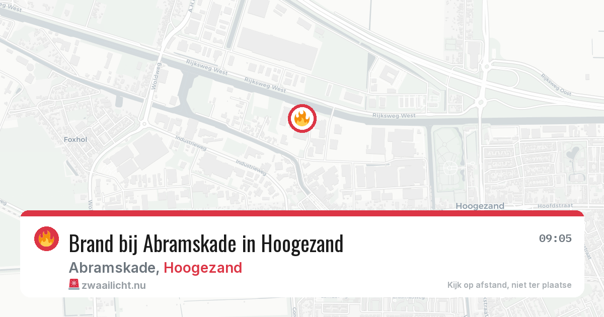 Brand bij Abramskade in Hoogezand — 17 mrt 2026