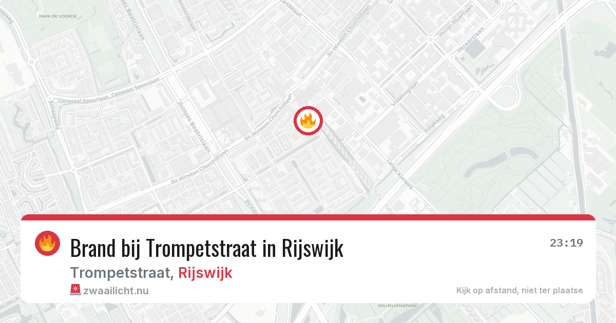 Brand bij Trompetstraat in Rijswijk — 13 mei 2026